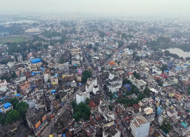 Aerial View of Raipur City Chhattisgarh India