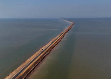 Aerial View of Rann of Kutch Landscape Gujarat India
