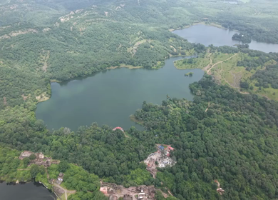 Aerial View of Ranthambore Fort and Lush Landscape Rajasthan