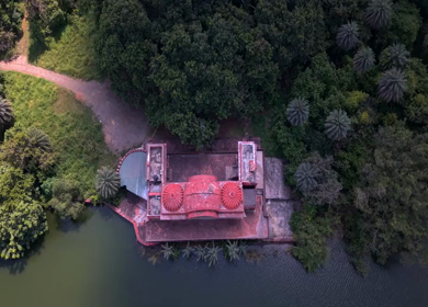 Aerial View of Ranthambore Fort and Lush Landscape Rajasthan