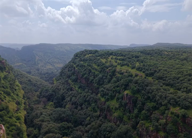 Aerial View of Ranthambore Fort and Lush Landscape Rajasthan