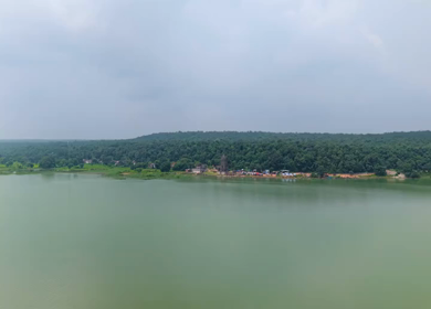 Aerial View of Rudra Temple at Onakona Dhamtari Chhattisgarh India