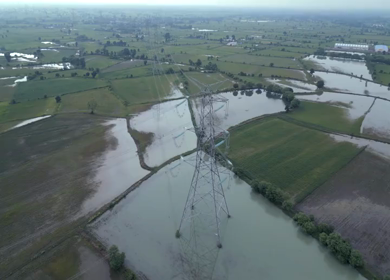 Aerial View of Rural Landscape in Damoh Madhya Pradesh India