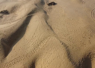 Aerial View of Sam Sand Dunes and Desert Landscape Jaisalmer