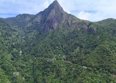 Aerial View of Scenic Mountain Roads and Tea Plantations in Munnar, Kerala, India
