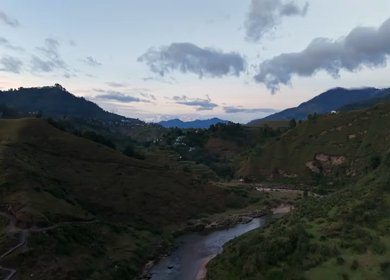 Aerial View of Snow-Capped Himalayan Peaks from Kasar Devi, Almora, Uttarakhand