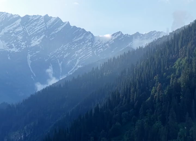 Aerial View of Solang Valley Manali Himachal Pradesh India