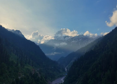 Aerial View of Solang Valley Manali Himachal Pradesh India