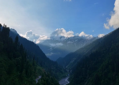Aerial View of Solang Valley Manali Himachal Pradesh India