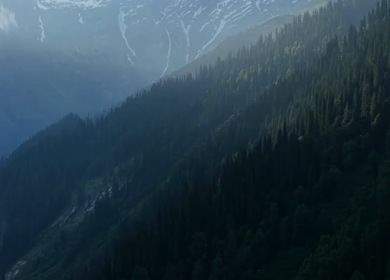 Aerial View of Solang Valley Manali Himachal Pradesh India