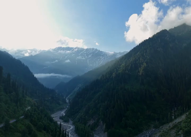 Aerial View of Solang Valley Manali Himachal Pradesh India