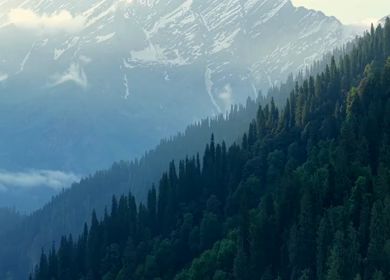 Aerial View of Solang Valley Manali Himachal Pradesh India