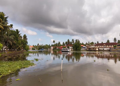 Aerial View of St. Mary’s Forane Church Pulinkunnu Alappuzha Kerala