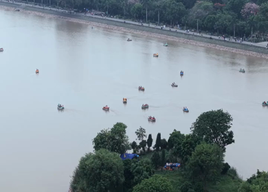 Aerial View of Sukhna Lake and Chandigarh Cityscape in India