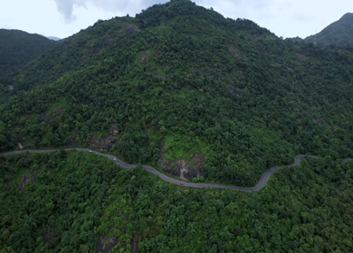 Aerial View of Sunki Ghat in Koraput District, Odisha, India