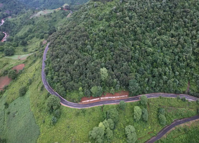 Aerial View of Sunki Ghat in Koraput District, Odisha, India