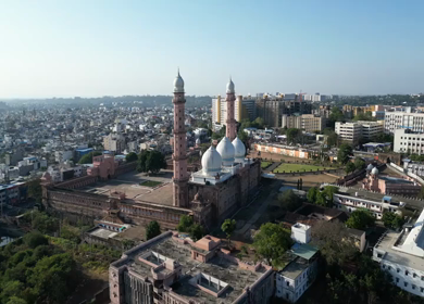 Aerial View of Taj-ul-Masajid Mosque in Bhopal India
