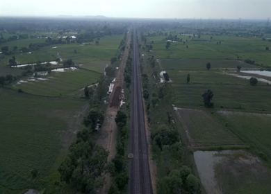 Aerial View of Train Derailment Accident Site in Damoh Madhya Pradesh