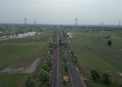 Aerial View of Train Derailment Accident Site in Damoh Madhya Pradesh