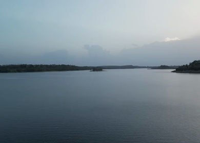 Aerial View of Upper Lake in Bhopal, India