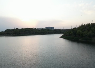 Aerial View of Upper Lake in Bhopal, India