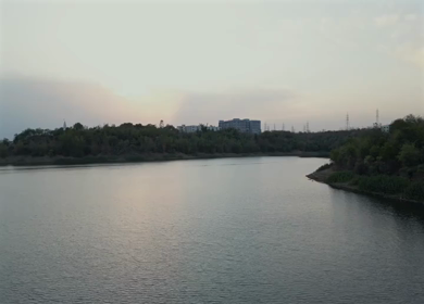 Aerial View of Upper Lake in Bhopal, India