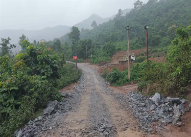 Aerial View of Kottavalasa–Kirandul Railway Track and Tunnel Construction, Andhra Pradesh
