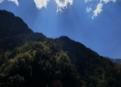 Aerial landscape view of Kedarnath valley in Uttarakhand India
