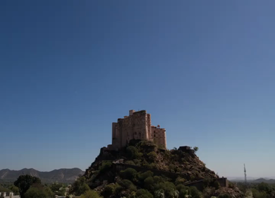 Aerial view of Alila Fort Bishangarh, a restored heritage palace hotel in Rajasthan, India