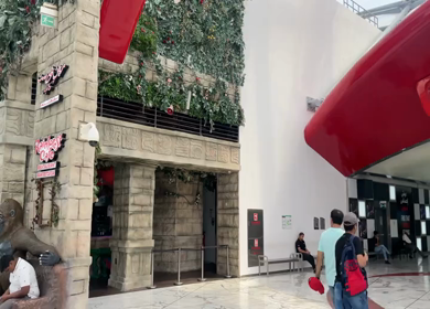 30 March 2023 : An Entrance Shot of Ferrari World at Abu Dhabi,UAE 