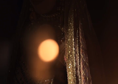 A Slow motion Shot of an Indian Bride showing her Bridal Jewellery at her Indian Wedding in India