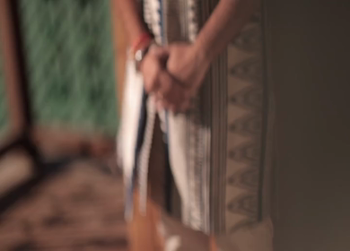 A shot of an Indian Groom posing for the photoshoot at his Indian Wedding