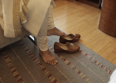 A shot of an Indian Groom getting ready for his Indian Wedding in India