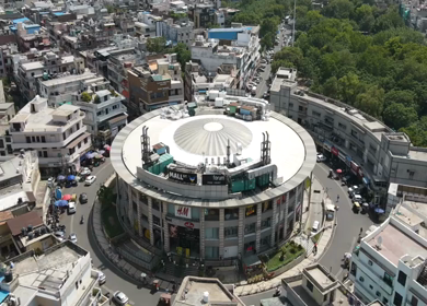 25th June 2022: An Hyperlapse shot of Central Market at Kamla Nagar in New Delhi,India