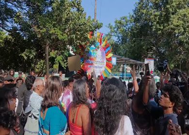 Chennai, India - June 28, 2026 : A shot of LGBTQIA+ Community March Rainbow Pride in Chennai India