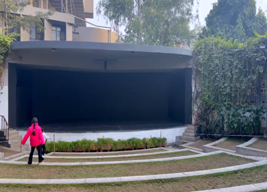 05th Jan 2026 : A shot of Visitors at Triveni Kala Sangam Cultural Center Courtyard in New Delhi