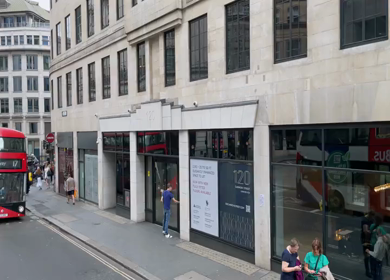 15th June 2024 : A shot of pedestrians and buildings in central London England
