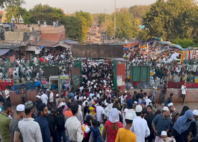 01st Mar 2026 : Crowd Entering Jama Masjid During Ramadan in Old Delhi India