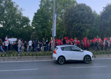 29th May 2026 : Crowd Waving Turkish Flags During Conquest of Istanbul Commemoration Event in Istanbul Turkey