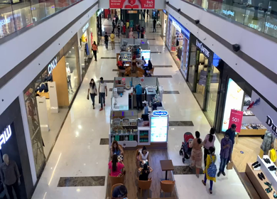 28th July 2021: A shot of the Mall of India during the COVID-19 at Noida,NCR,India