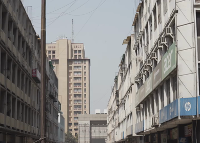 4th April 2021: Shot of people at Nehru Place market at New Delhi in India