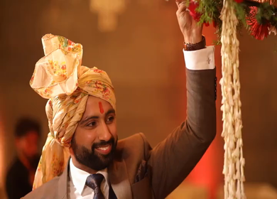 9th February, 2019: A shot of a groom's friend attending the wedding in New Delhi, India