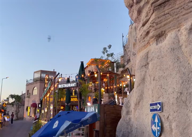 4th June 2026 : Night Panorama of Goreme Town Illuminated in Cappadocia Turkey