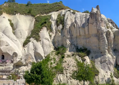 Panoramic View of Goreme Town in Cappadocia Turkey