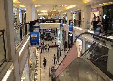 Timelapse Shot of People at a mall in Delhi,India 
