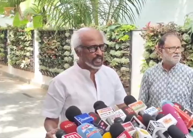 17th May 2026 : Rajinikanth Reacts to Vijay Becoming Tamil Nadu Chief Minister After TVK Election Victory in Chennai India