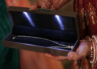 A shot of a jewellery at an Indian wedding In New Delhi, India