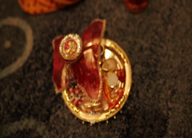 A shot of an Indian Wedding, where rituals are being performed in India