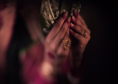 A shot of an Indian Wedding where rituals are being performed in India