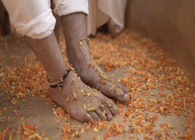 A shot of an Indian Wedding where rituals are being performed in India